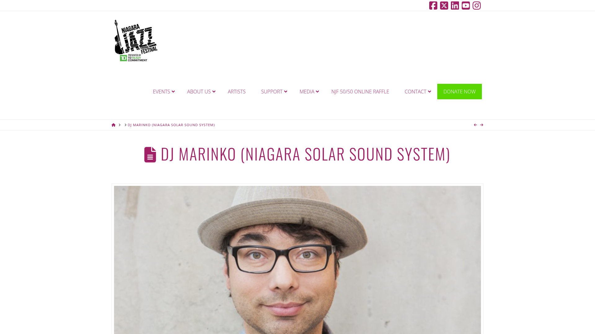 DJ Marinko (Niagara Solar Sound System)